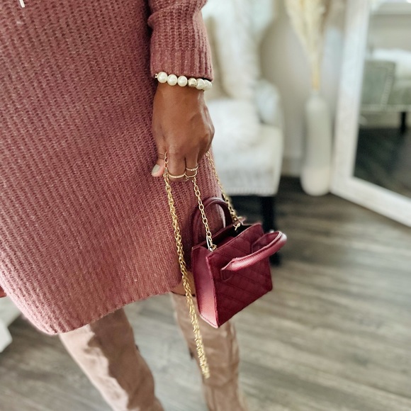 Open Back Chunky Sweater Dress XS - Picture 5 of 10